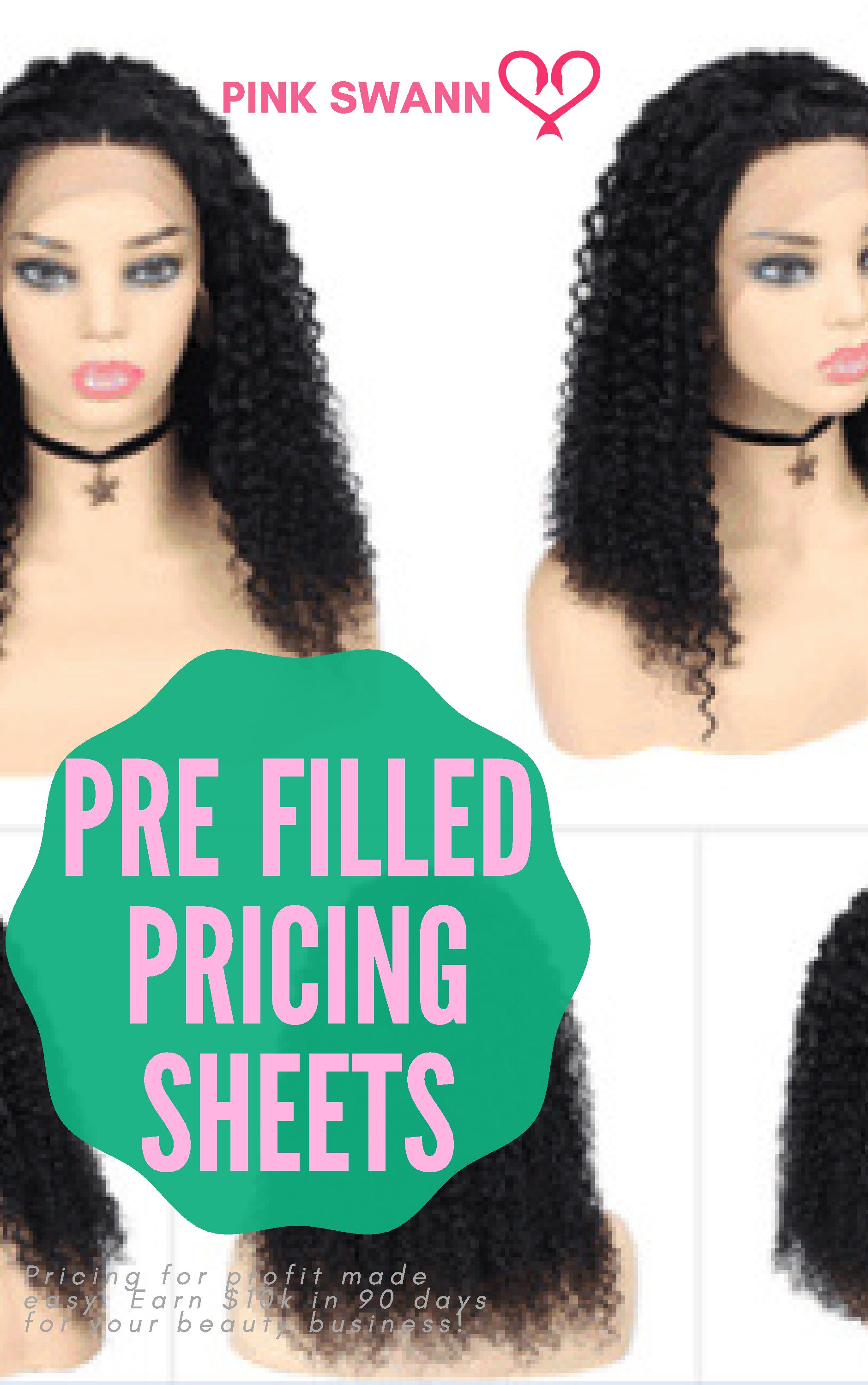 Lace frontal 13x4 wig price sheet