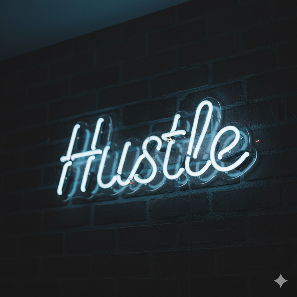 Hustle Neon Sign
