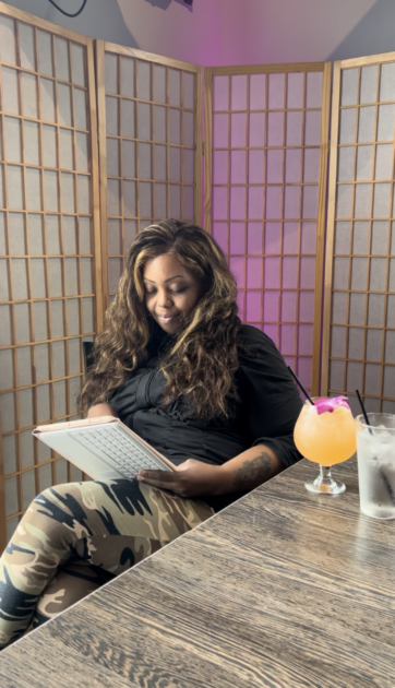 Founder reviewing simplified business plans and operating priorities for Pink Swann.